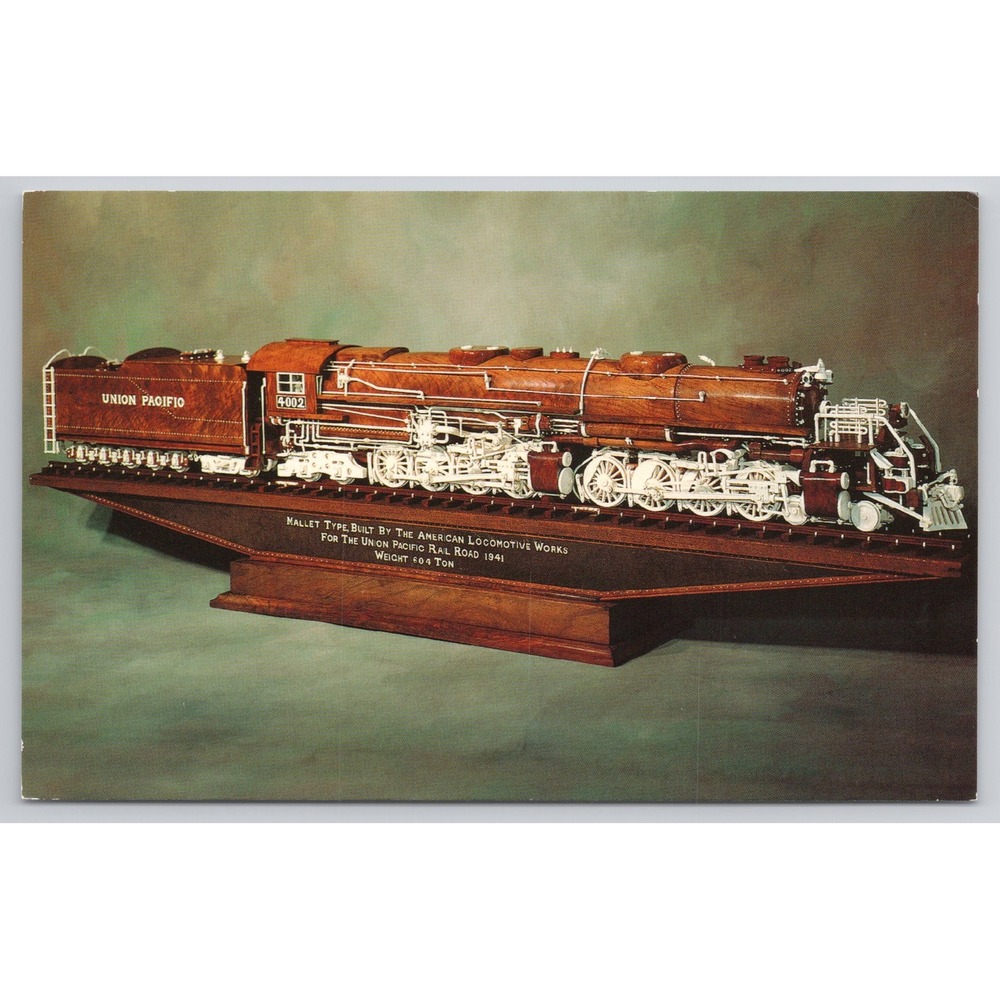 Union Pacific Railroad Big‎ Boy Steam Locomotive Dover Ohio Postcard